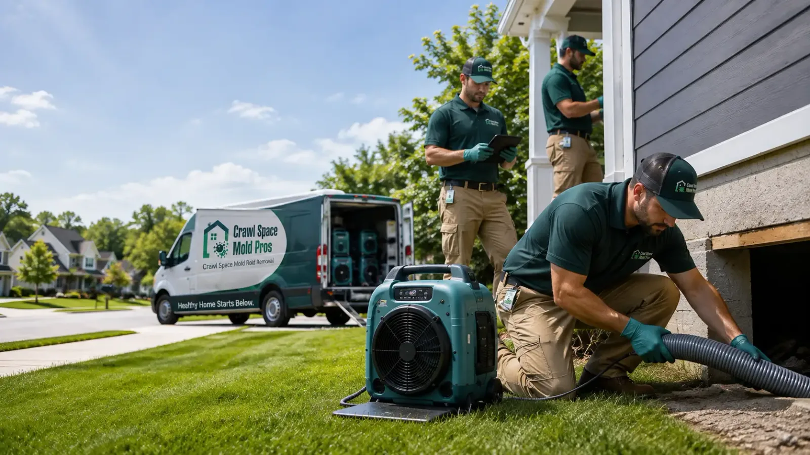 Crawl Space Mold Removal in Mikana, WI